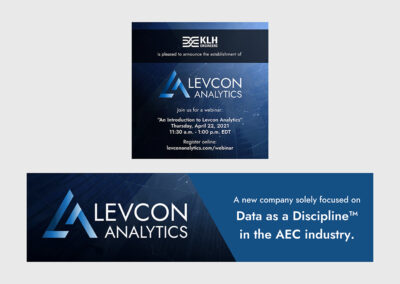 Levcon Analytics HTML5 Ad, HTML Email & Social Media Graphic