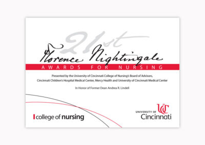 University of Cincinnati College of Nursing Nightingale Awards